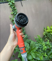 Spray gun, car wash and watering nozzle, water hose connection, faucet, household spray gun, garden watering nozzle