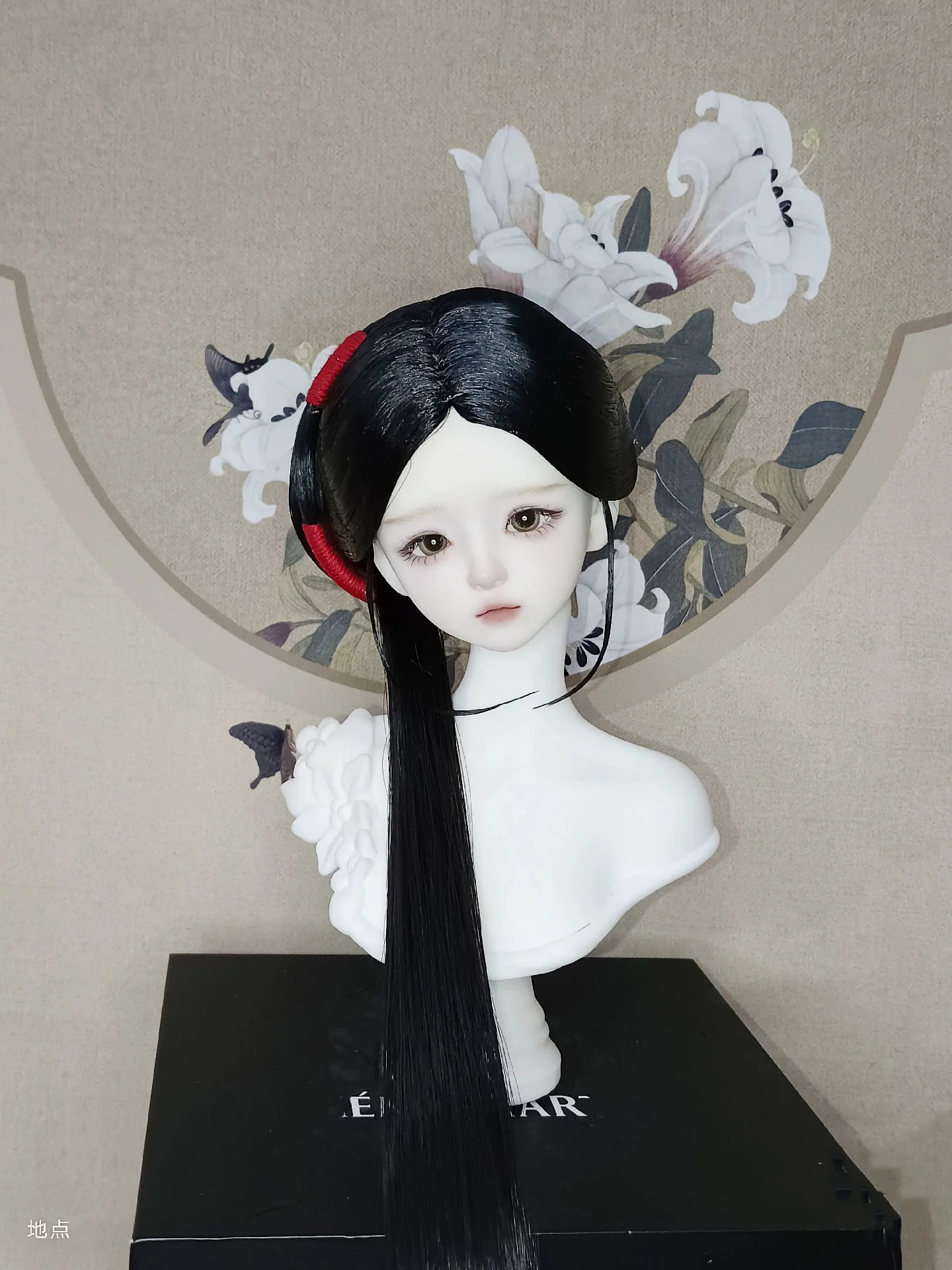 1/4 1/3 القديمة زي BJD شعر مستعار الصينية Hanfu الجنية الشعر الطويل الباروكات الرجعية ل BJD/SD MSD SD13 فتاة SSDF إكسسوارات دمي C2390