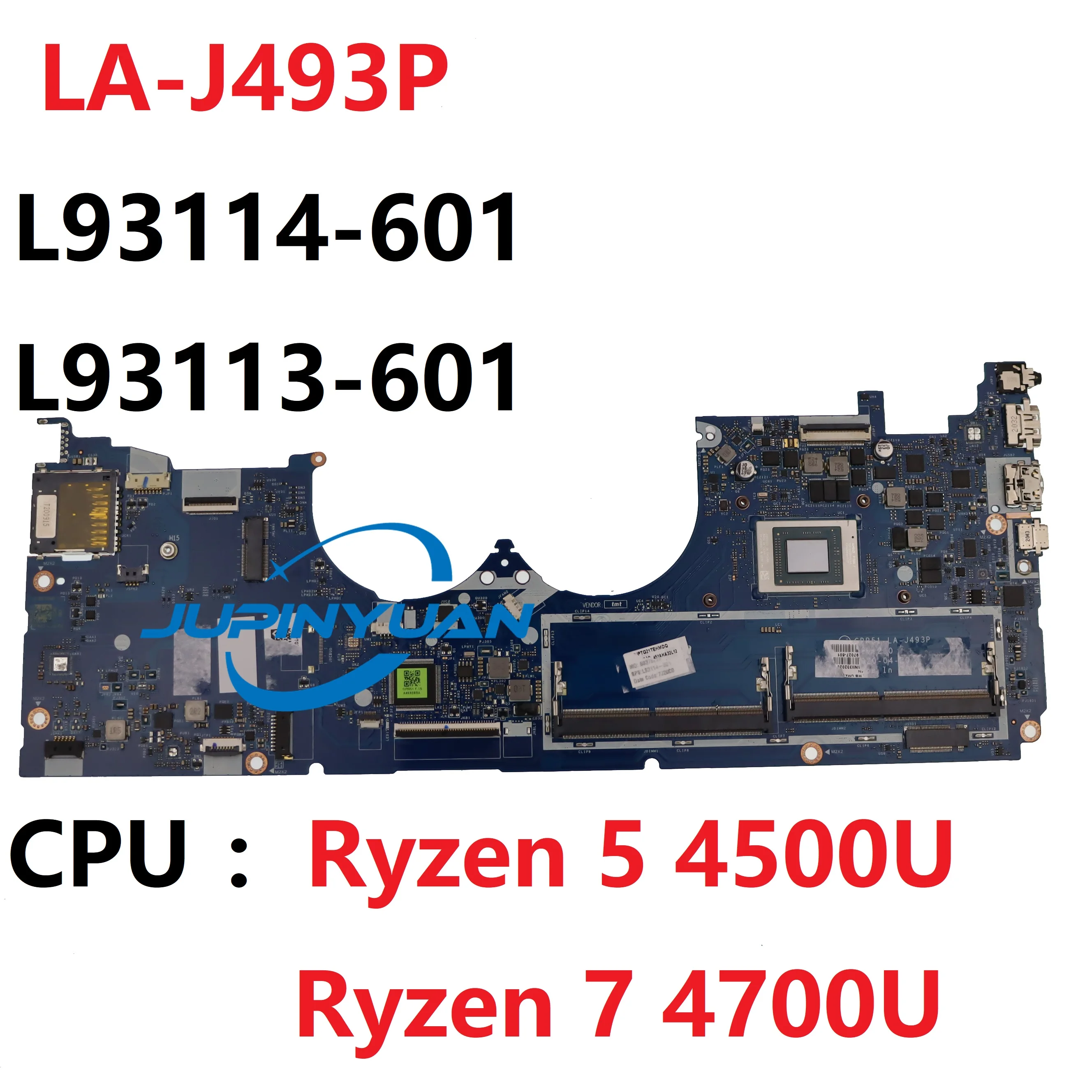 For HP ENVY x360 15-ee0844nz 15M-EE0013DX 15M-EE 15-EE 15Z-EE Laptop Motherboard GPR51 LA-J493P L93114-601 L93113-601 Mainboard