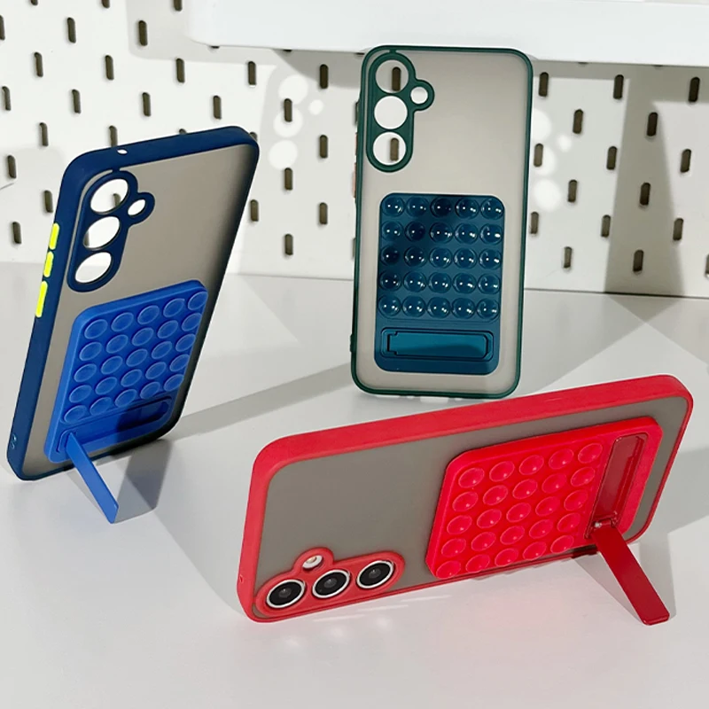 

2025 New Silicone Suction Pad Sticker Suction Cup Phone Holder Silicone Cup Mat Smartphone Glass Wall Stand For iPhone 13 14 15
