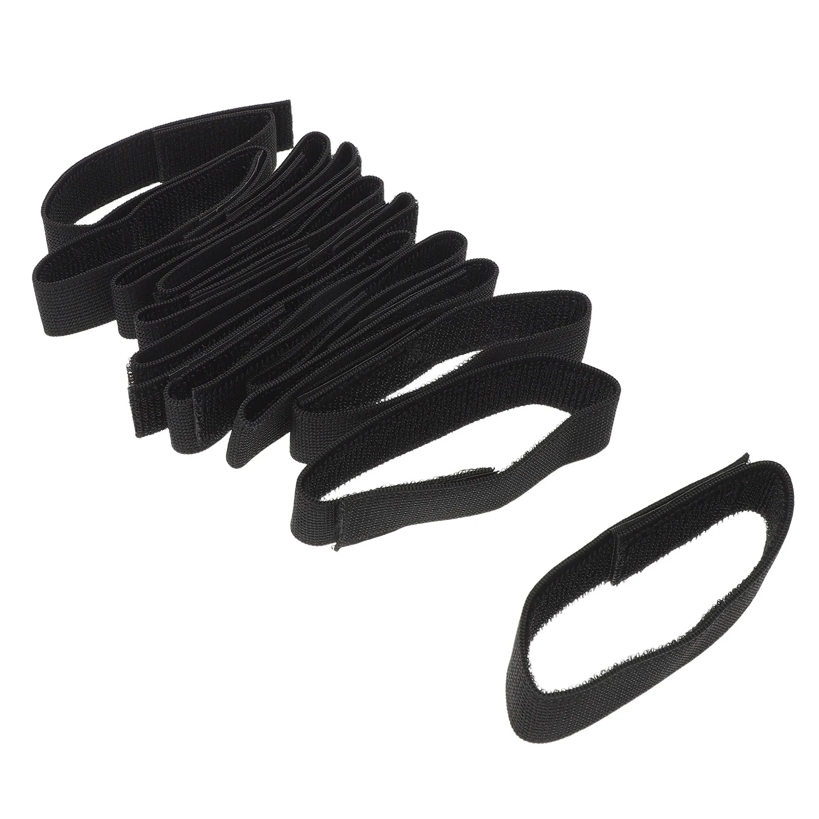 

12Pcs Adjustable Elastic Boot Blousers Military Black Ankle Straps for Pants Hiking Cycling Gardening Mud Debris Protection