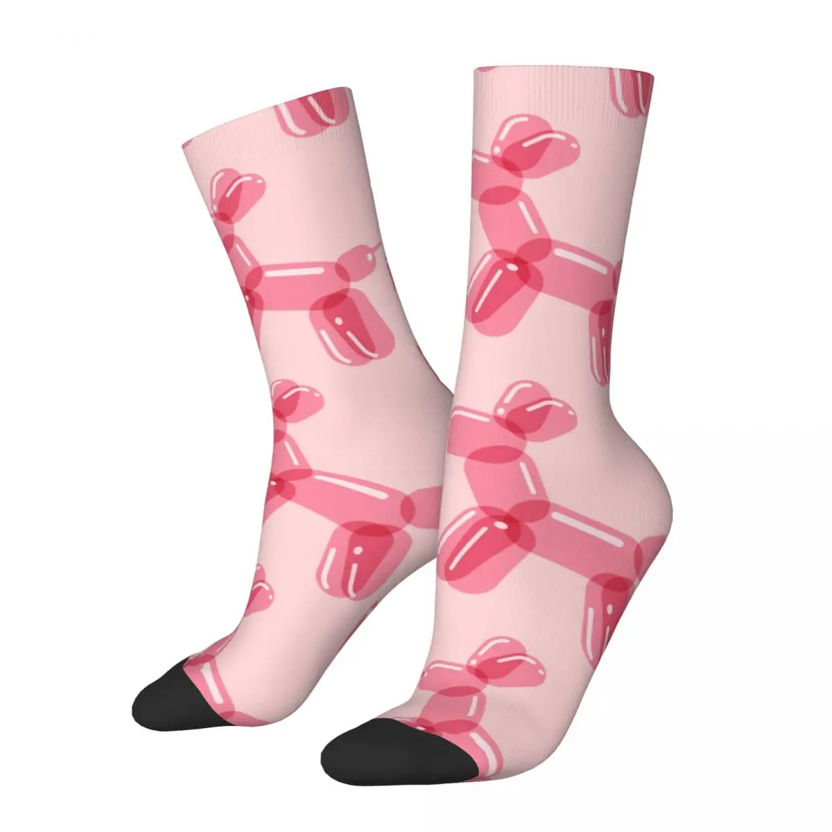 Balloon Dog Socks Pink Vintage Stockings Spring Non Slip Men Socks Breathable Pattern Outdoor Socks