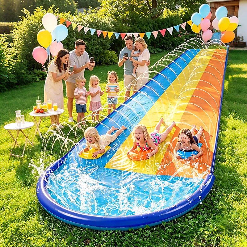 Inflatable Water Slide Mat, Lo - Slip Slide Water Mat ulasan dan harga