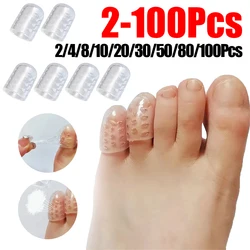 Elasticity Silicone Toe Caps Anti-Friction Breathable Toe Protector Prevents Blisters Finger Cover Toe Tube Protector Foot Care