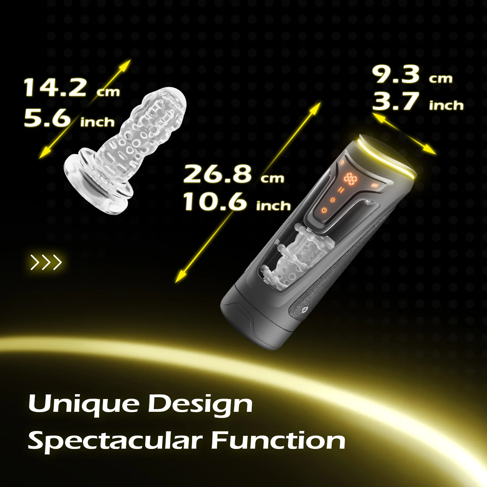 SENSIVO LED Automatic Male Masturbator Goods 19 Modes Thrusting Heating Blowjob Sucking Machine Vaginette Men Sex Toys Adult 18 view 6
