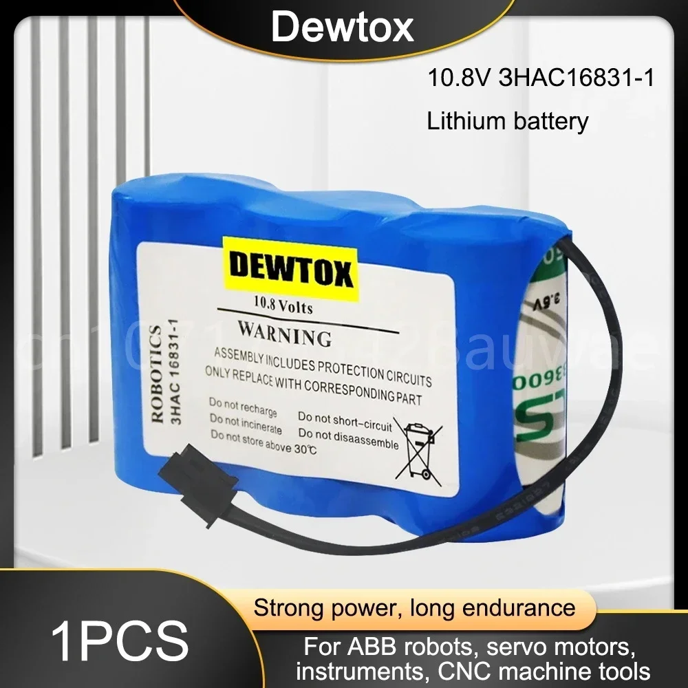 1PCS 10.8V 16.5AH SMB CNC PLC Servo Motor CPU Battery 3HAC16831-1 LS33600 High Capacity Lithium Battery