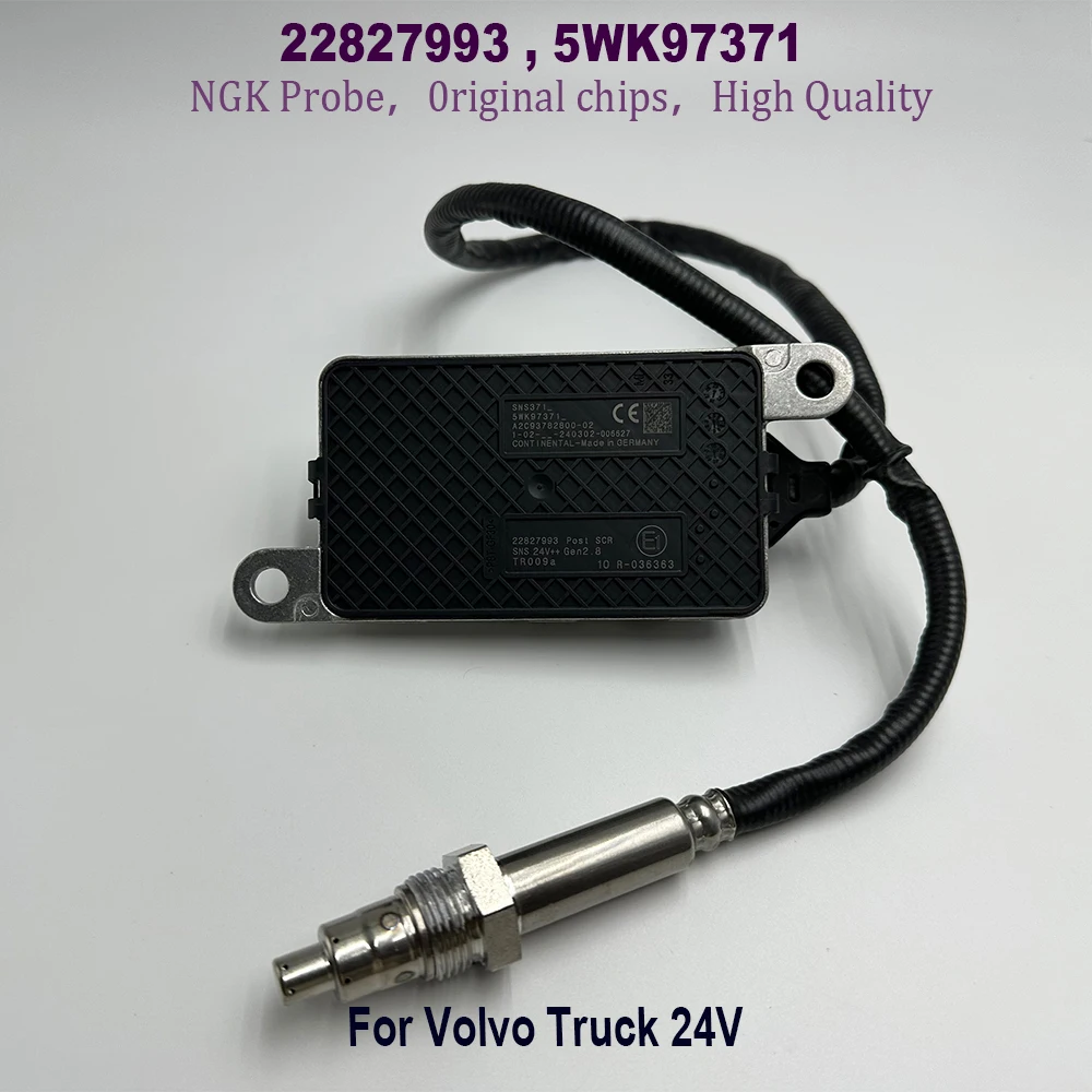 5WK97371 22827993 Nitrogen Oxygen NOX Sensor For NGK Probe High Quality Chip For V-olvo Truck 24V A2C93782800 20873395