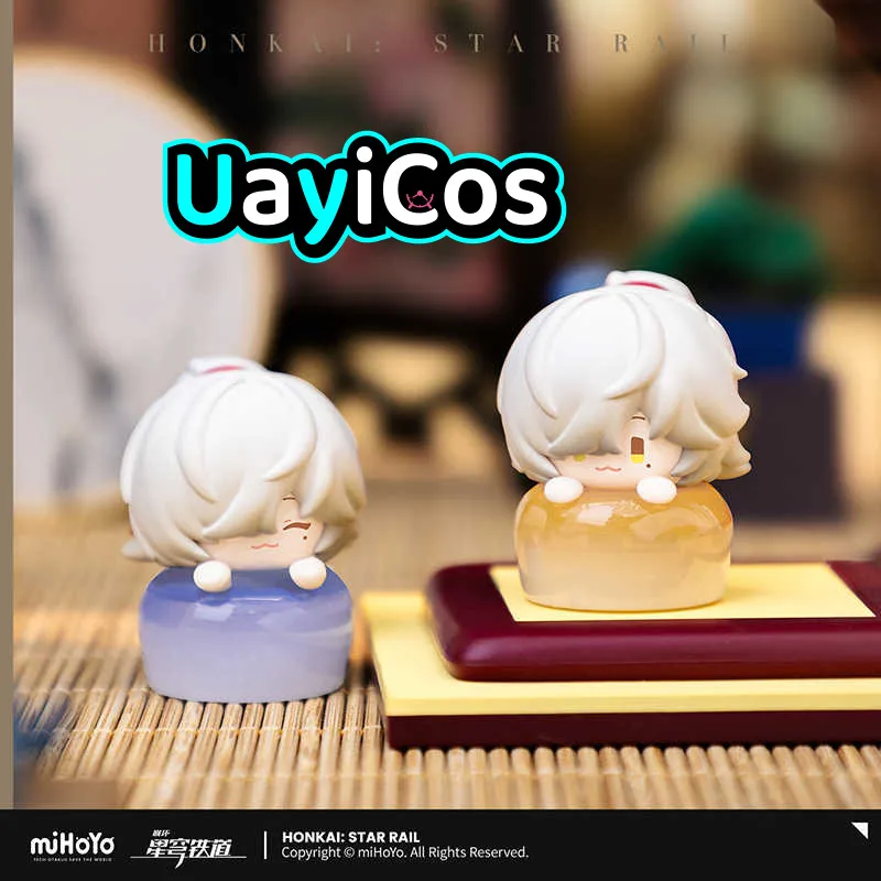 MiHoYo Official Honkai: Star Rail Jing Yuan Silver Wolf Fingertip Key Cap Small Figure Mechanical Keyboard Game Anime Toy Kids