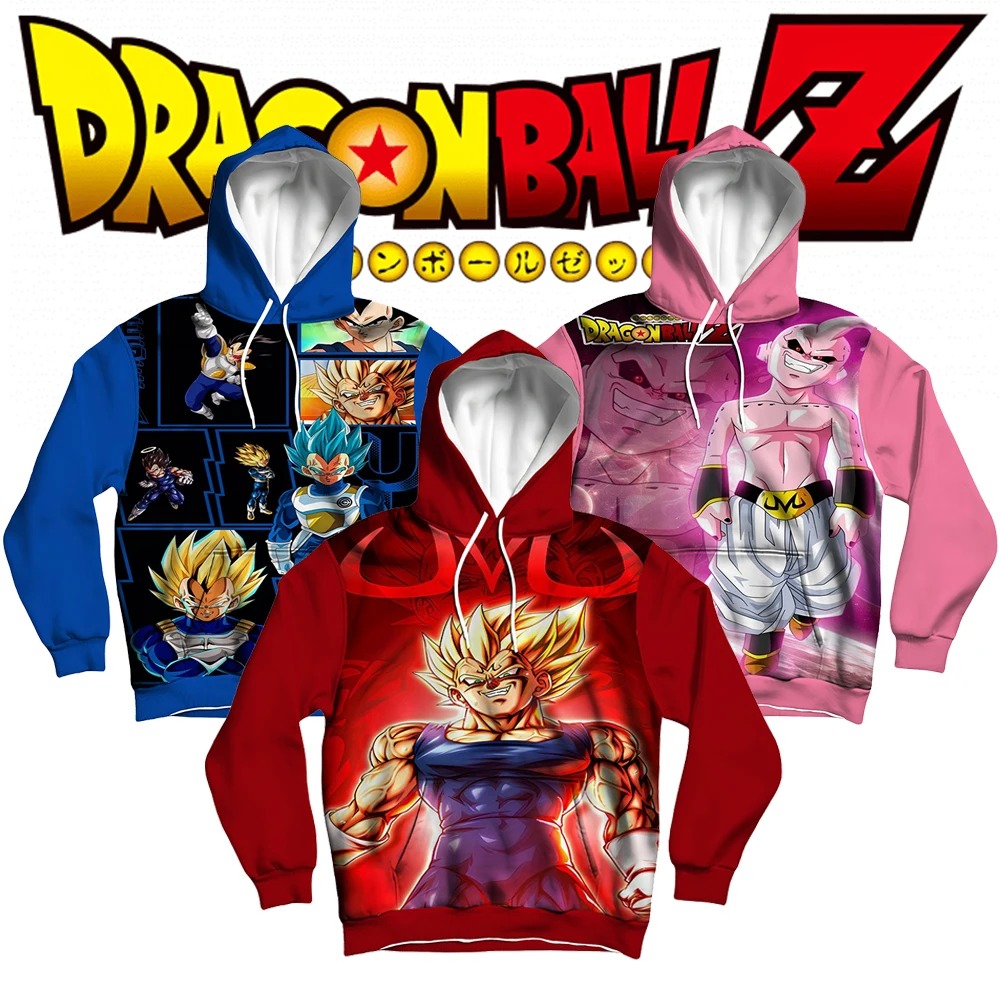

Толстовка Dragon Ball, графический принт Super Saiyan Vegeta, культовый персонаж аниме, уникальный яркий дизайн, незаменимый для фанатов