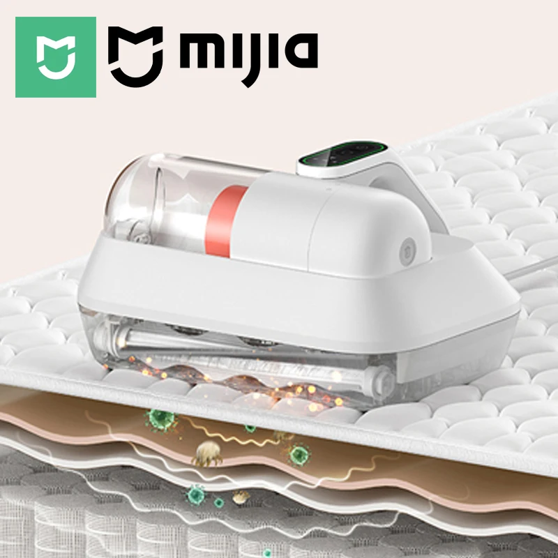 Aspiradora MIJIA Mite Remover Brush Pro, 14kPa, para el Hogar, Cama, Edredón, Esterilización UV, Desinfección, Aspiradora de Mano