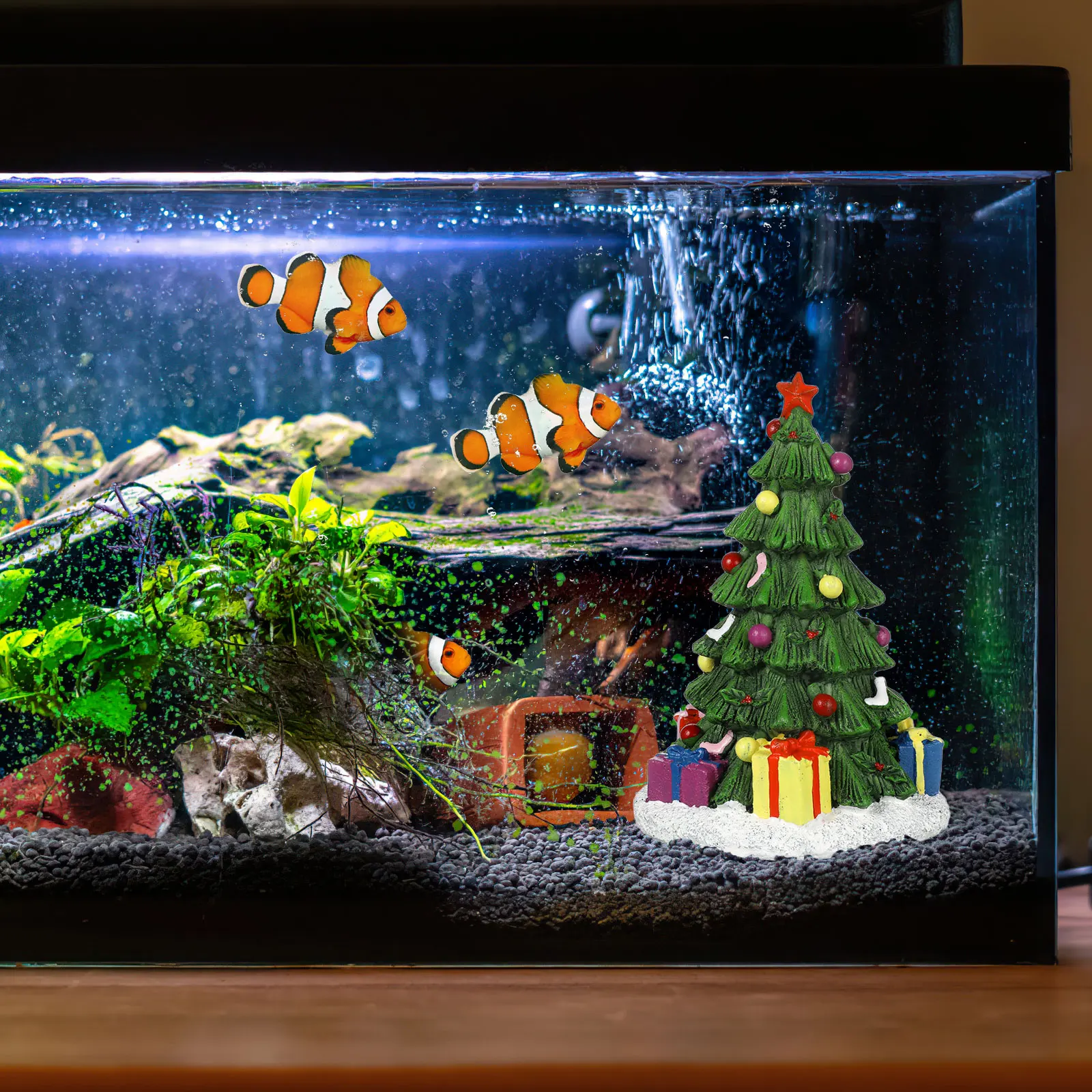 

Aquarium Decor Christmas Decoration Fish Tank Landscape Figurines Aquarium Craft Decoration for Home Fish Tank Craft Decoration