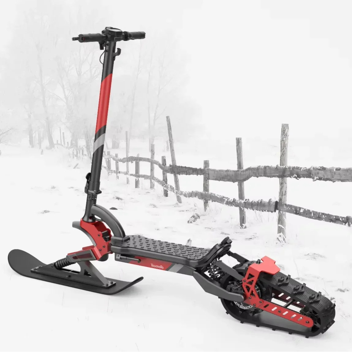 High Quality Multi-Purpose 48V 15Ah 2000W Motor Power Electric Snow Scooter For Winter Snow Riding