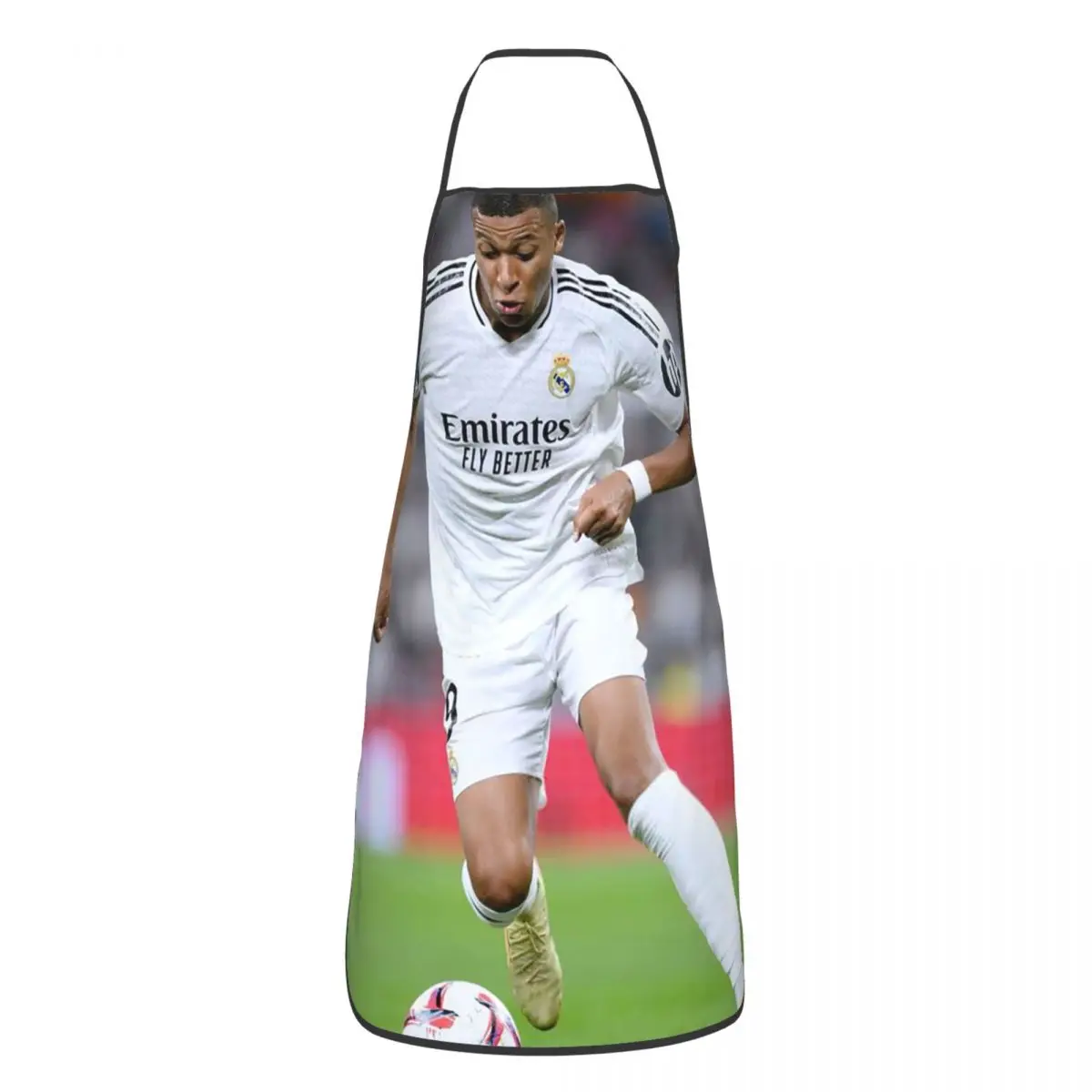 Football KM Mbappe Soccer Aprons Chef Baking Tablier Sleeveless Bib Kitchen Cleaning Pinafore for Women Men Gardening