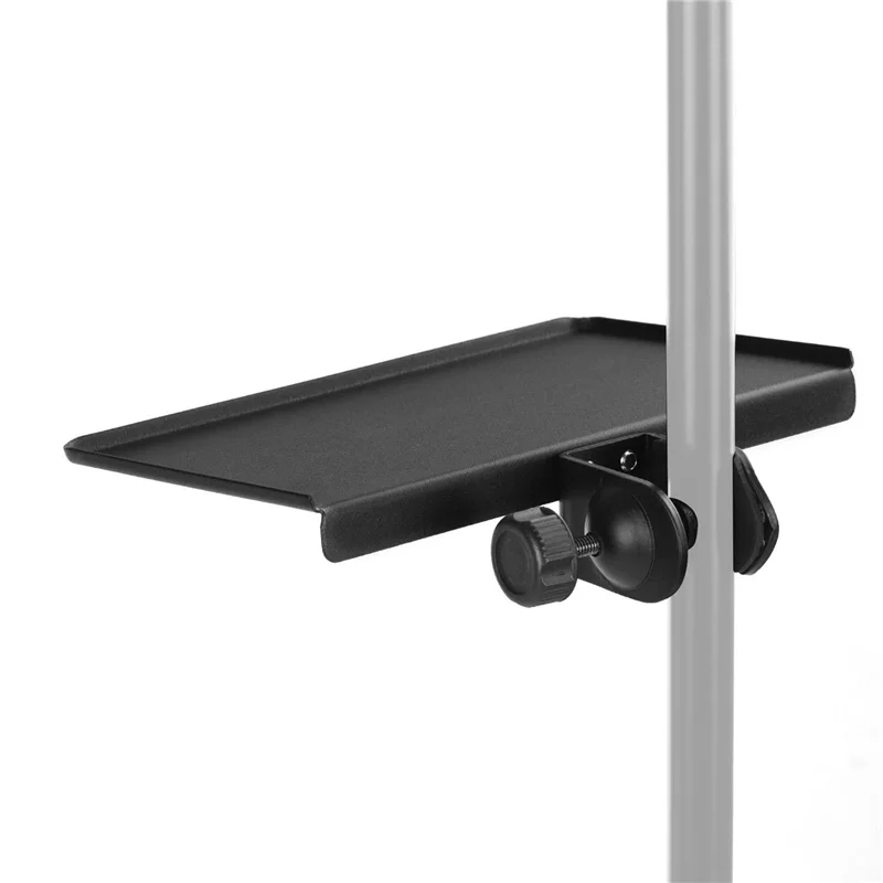 CJSD-3X Universal Microphone Stand Clamp-On Tray Metal Material With Mounting Clamp