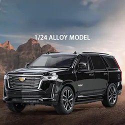 1:24 Cadillac Escalade SUV Alloy Car Diecast Metal Model Collect Hobby Model Ornaments Gift For Friend Boy Display Ornament C394