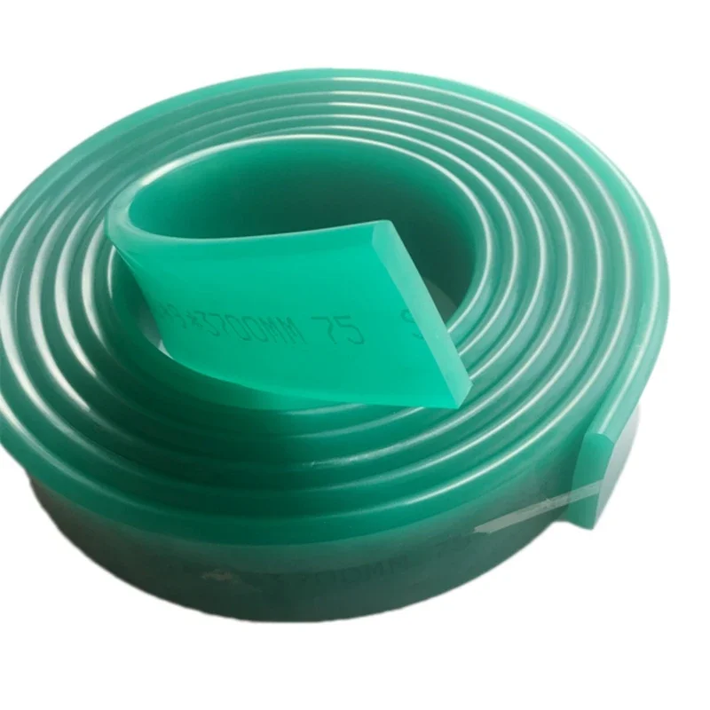 Multi Style Screen Printing Squeegee Blade 50×9mm Flat Bevel Pointed PU Silk Screen Ink Scraping Rubber Consumables