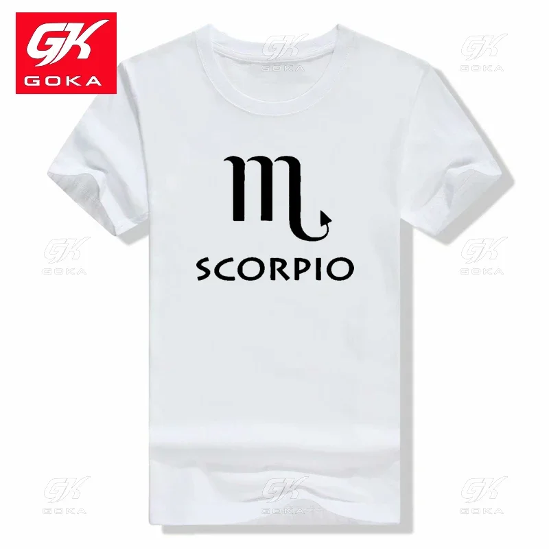 SCORPIO Print T Shirts Men Short Sleeved Hip Hop Cotton T Shirt Streetwear Tops Male Comfortable Tees Short Sleeves Unisex Tees