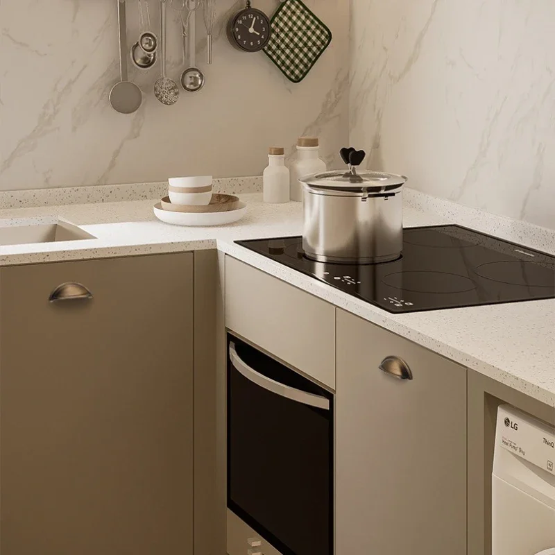 الأثاث العتيق أجهزة الأبواب درج خزانة المقابض الأوروبية للأثاث الصلبة النحاس مقبض كابينة المطبخ #2