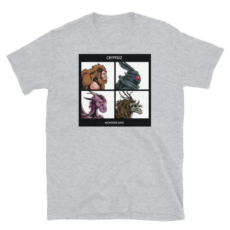 Cryptidz Monster Days Bigfoot Mothman Jersey Devil Wendigo Short-Sleeve Unisex T-Shirt