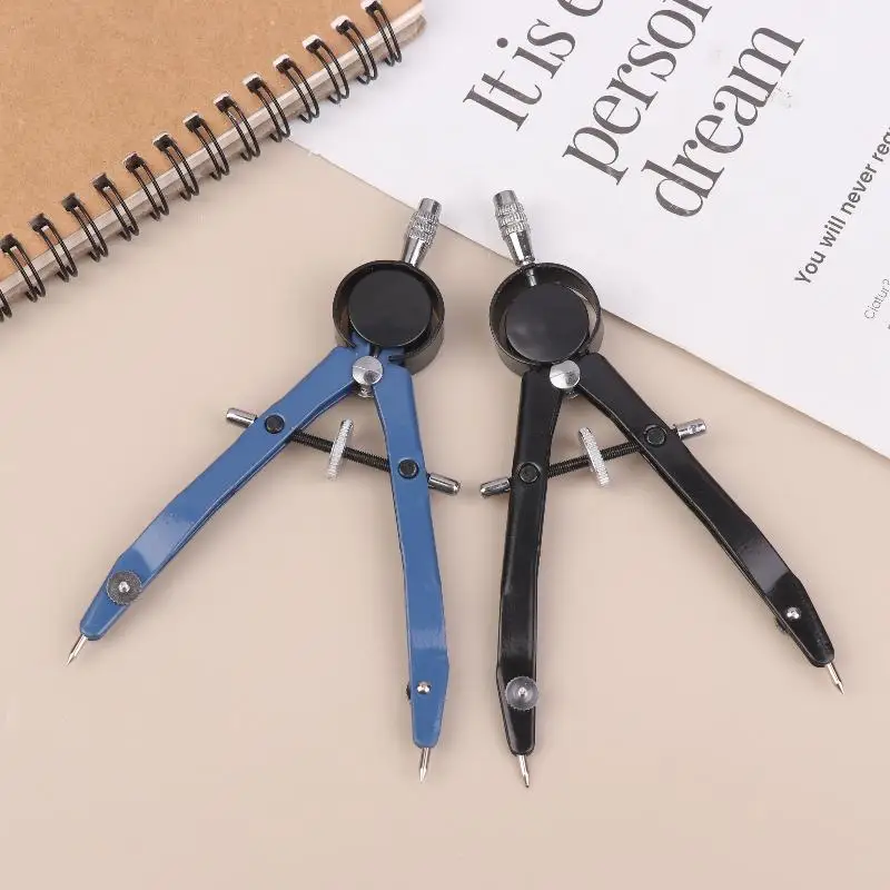 Metal Precision Screw Compass Set Multifunctional Drawing Compass for Student Exam Engineering Drafting Stationery