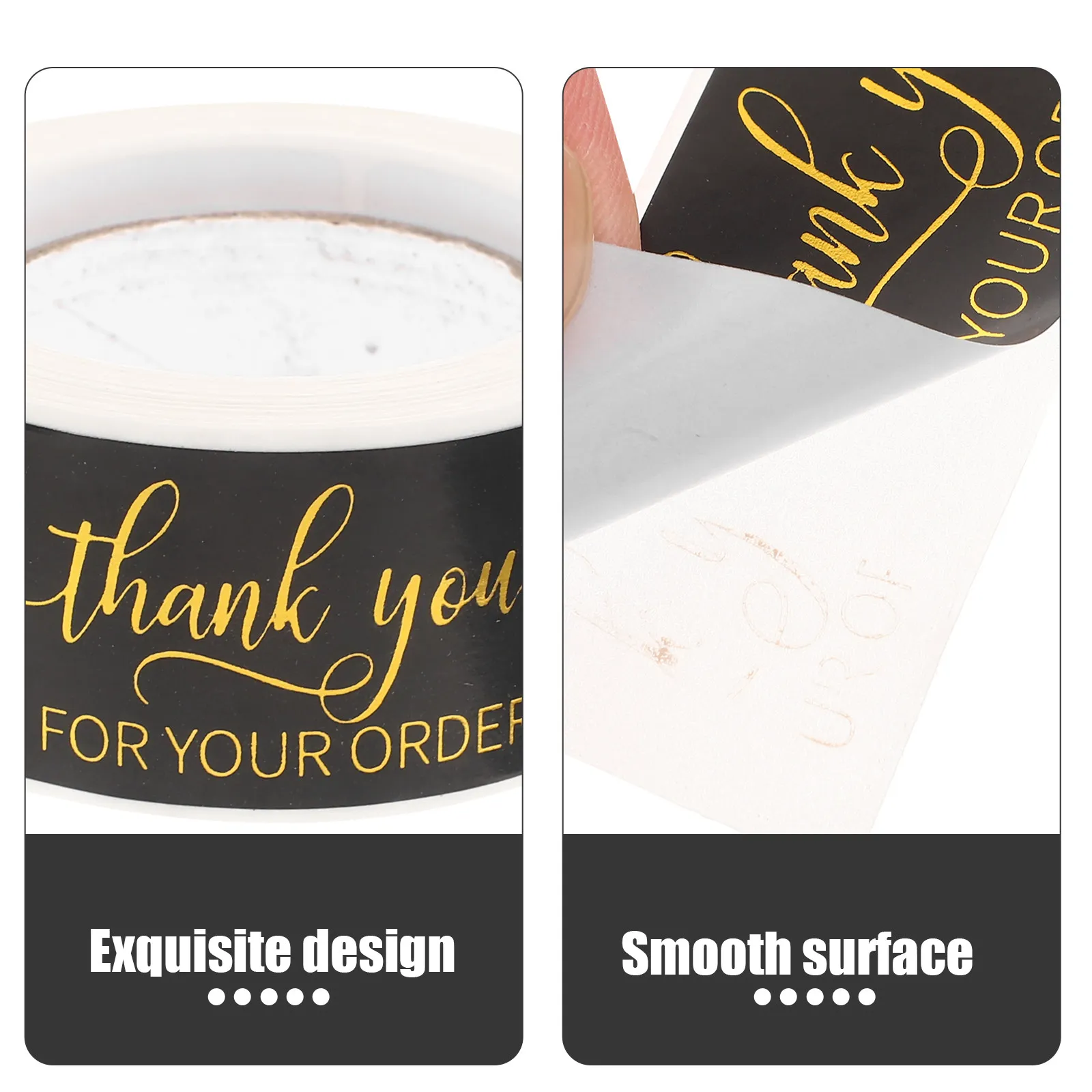 2 Rolls Decorative Seal Stickers Premium Household Roll Stickers for Gift Packing Baking Candy Bags Delivery Driver Accessories