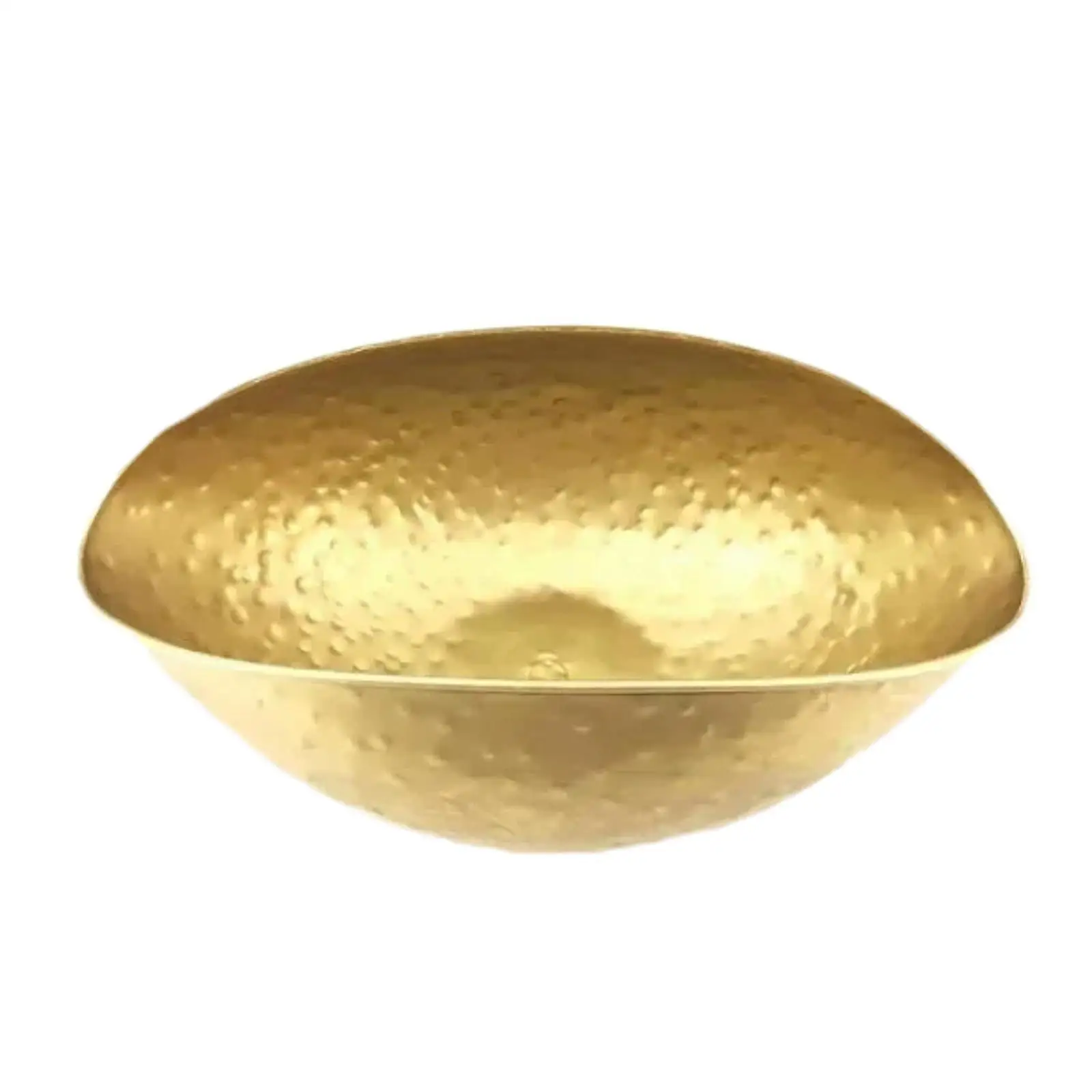 Golden Bowl Planter Artificial Bouquet Pot Remembrance Gift Decorative Artwork