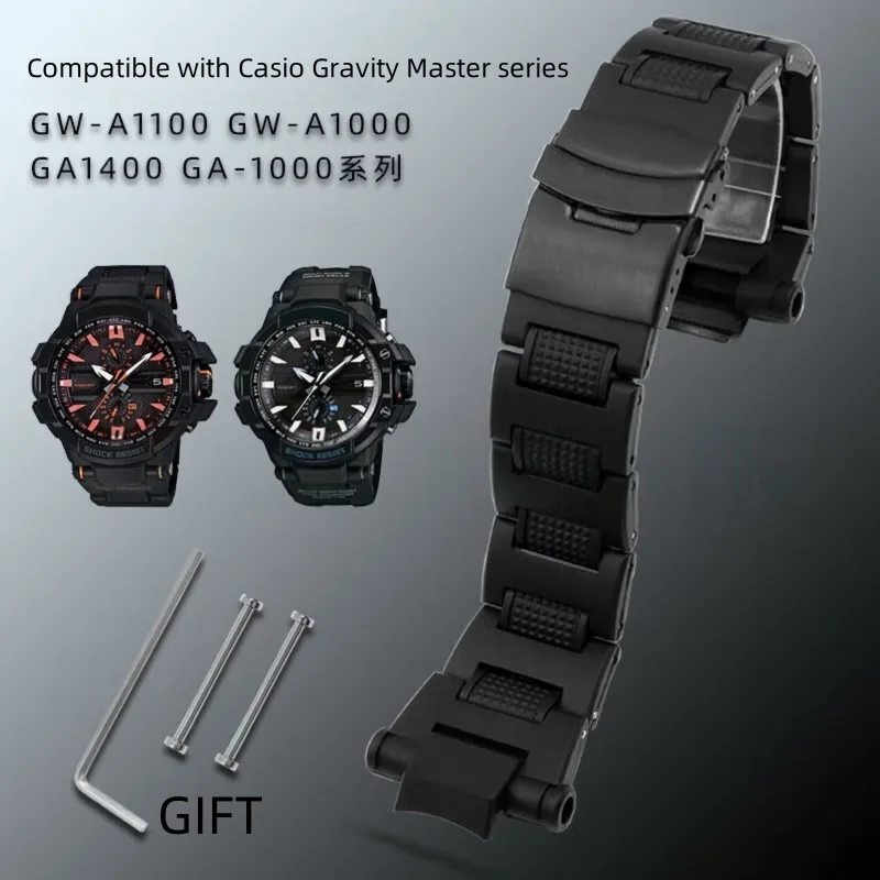 High Quality Black Plastic Steel Watchband Watch Strap For Casio G-SHOCK DW5600 GW-M5610 GA-2100 GM2100 DW-6900 Series Bracelet