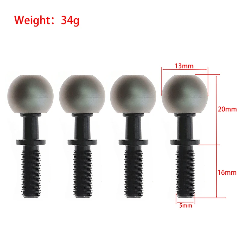 ARRMA 6S RC 자동차 Kraton Typhon Outcast Mojave ARA330657 용 경량 7075 알루미늄 업그레이드 피벗 볼 조인트