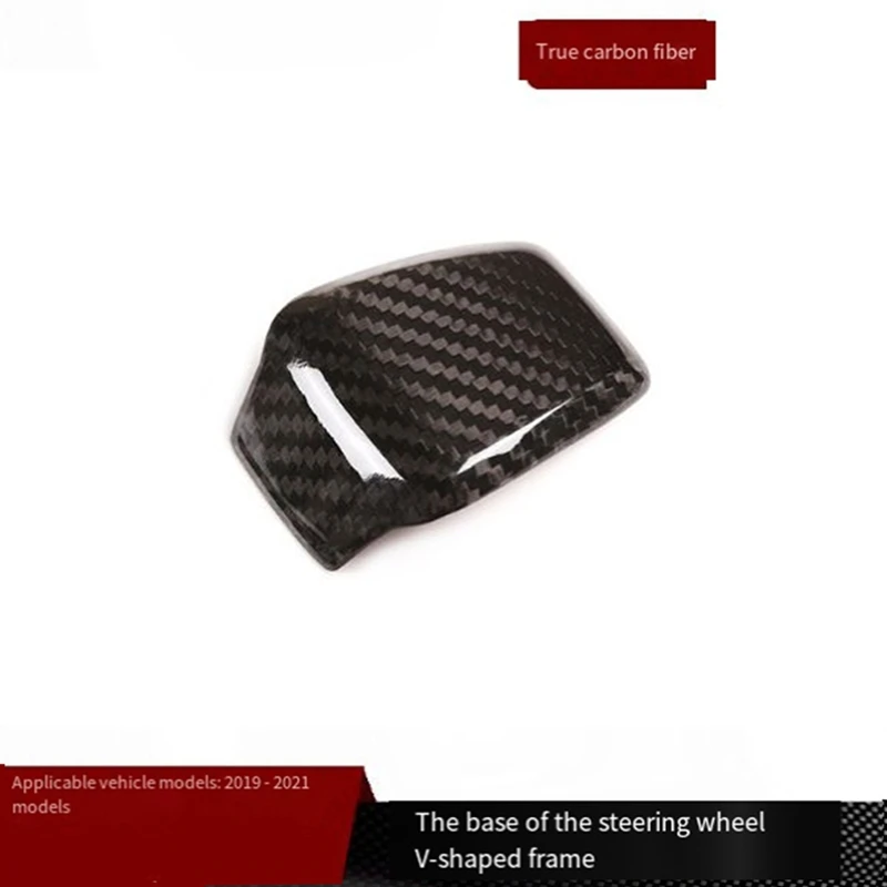 Super Sale Real Carbon Fiber Steering Wheel Lower V Trim Cover for Alfa Romeo Giulia Stelvio Tonale 2020-2025 Glossy Black