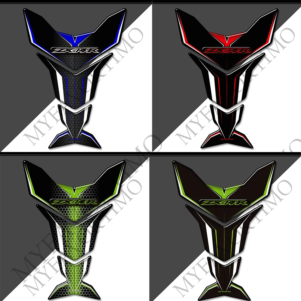 

Motorcycle For Kawasaki Ninja ZX-14R ZX14R ZX 14R Tank Pad Gas Fuel Oil Kit Knee Fish Bone Fairing Fender Stickers Decals