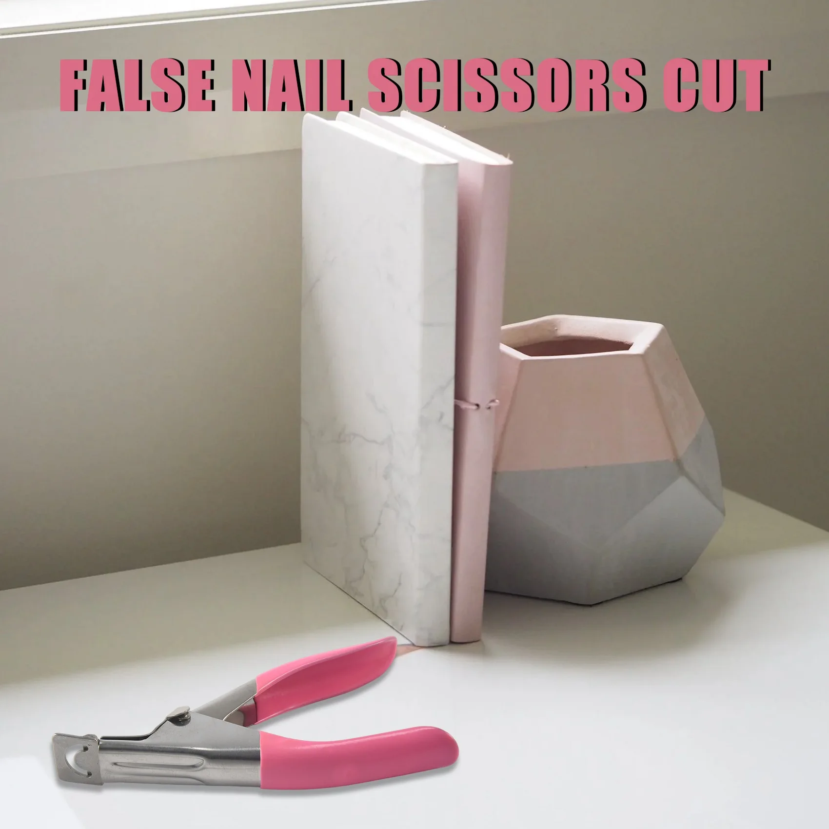 SOFT-Nail Clippers For Nails And False Acrylic Nails Easy To Use Pink.