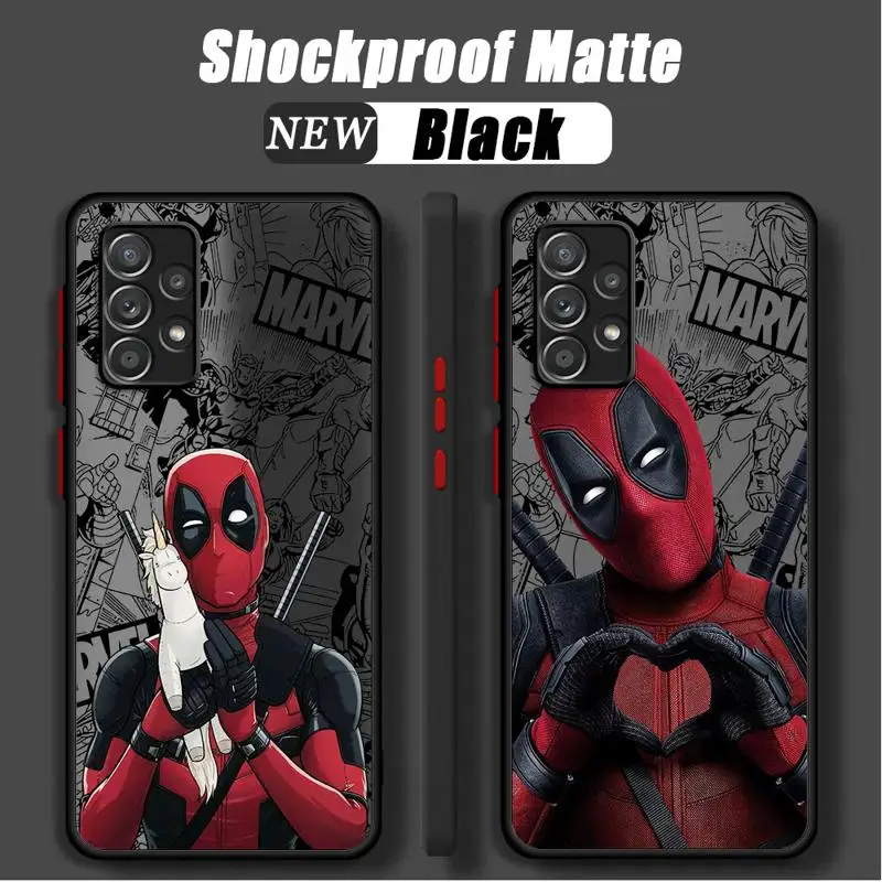 Marvel Deadpool Case For Samsung Galaxy A54 A52 A14 A53 A34 A13 A12 A32 A21s A23 A51 A33 A71 A50 A22 A24 Funda Phone Cover