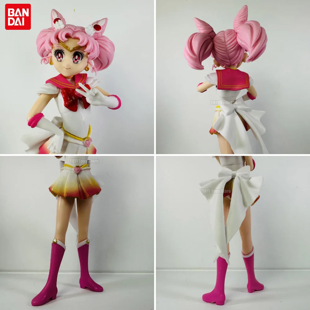 17cm Pretty Guardian Sailor Moon Cosmos Anime Figure The Movie Glitter Glamours Super Sailor Chibi Moon Action Figurine Toy Gift