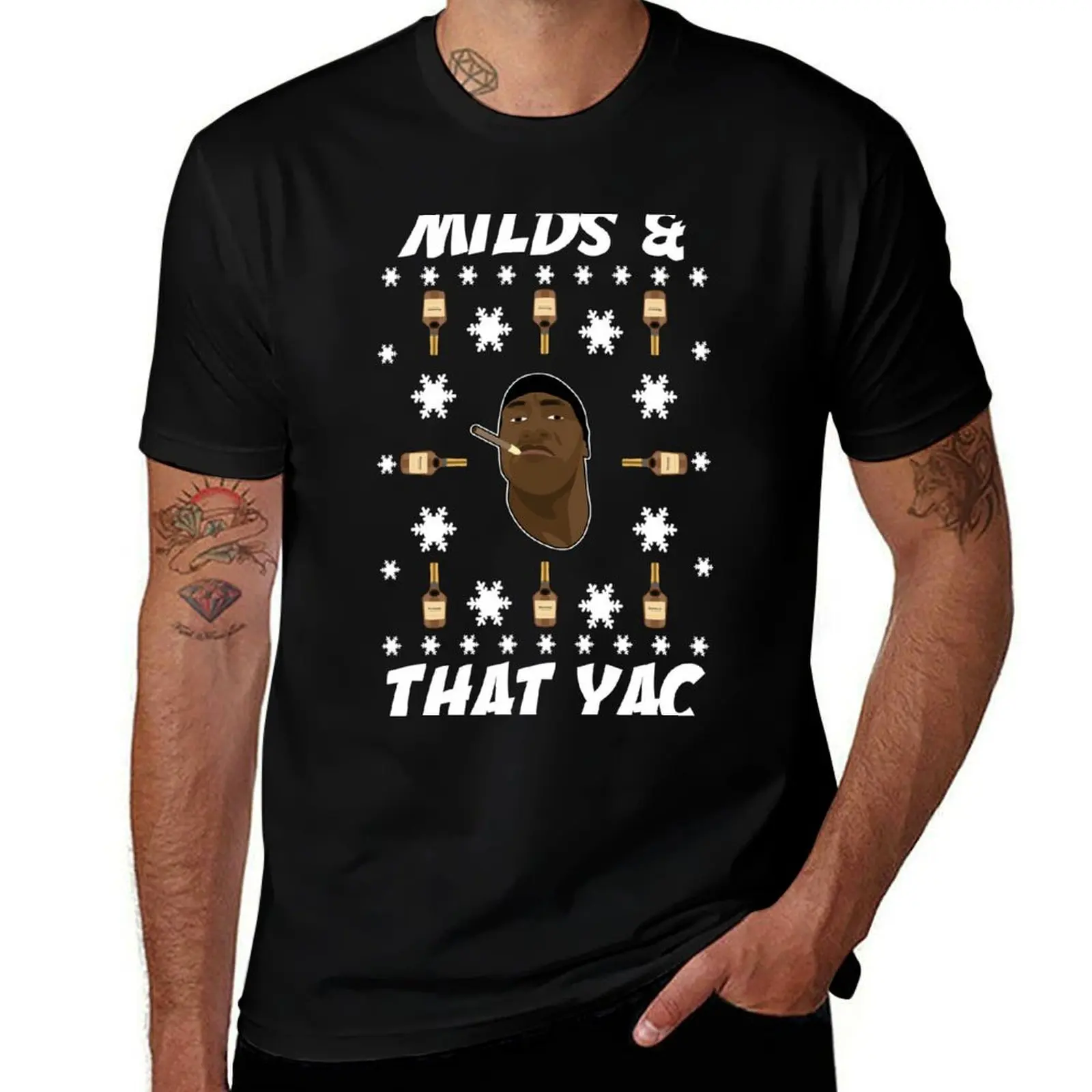 Shannon Sharpe Milds and that Yac T-Shirt Simple Print Design T-Shirt