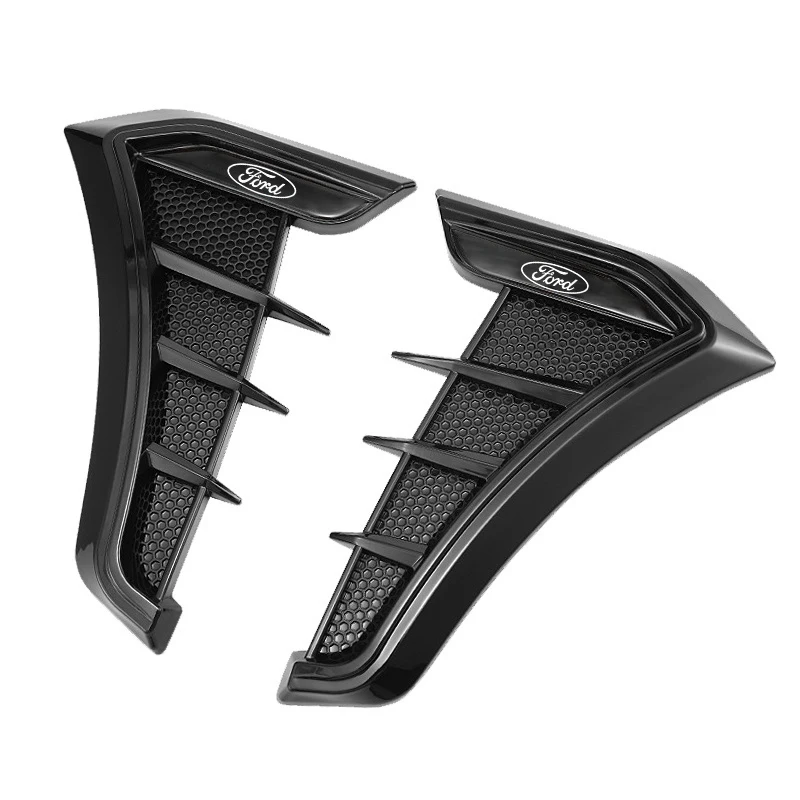 Car Fender Vents Air Flow Intake Hole Grille Sticker for Ford Fiesta Focus mk2 mk3 Ranger Mondeo mk4 S-MAX Kuga Auto Accessories