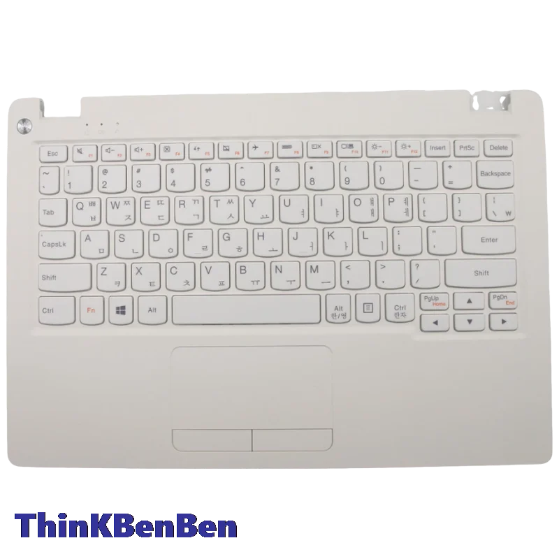 KR Korean White Keyboard Upper Case Palmrest Shell Cover For Lenovo Ideapad 110S 11 11IBR 5CB0M53708