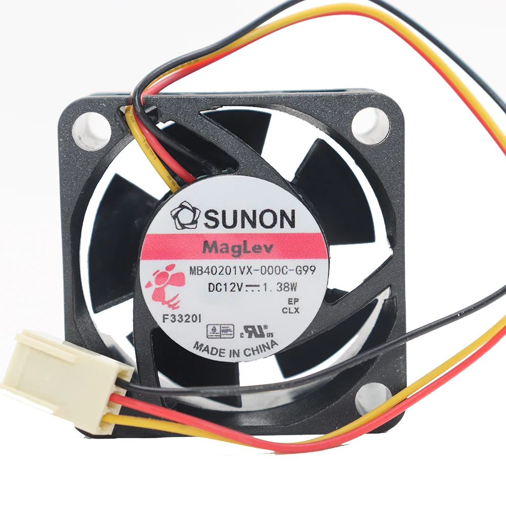 

SUNON Original MB40201VX-000C-G99 4020 12V 1.38W 4CM Power Fan for Computer Hardware Cooling System
