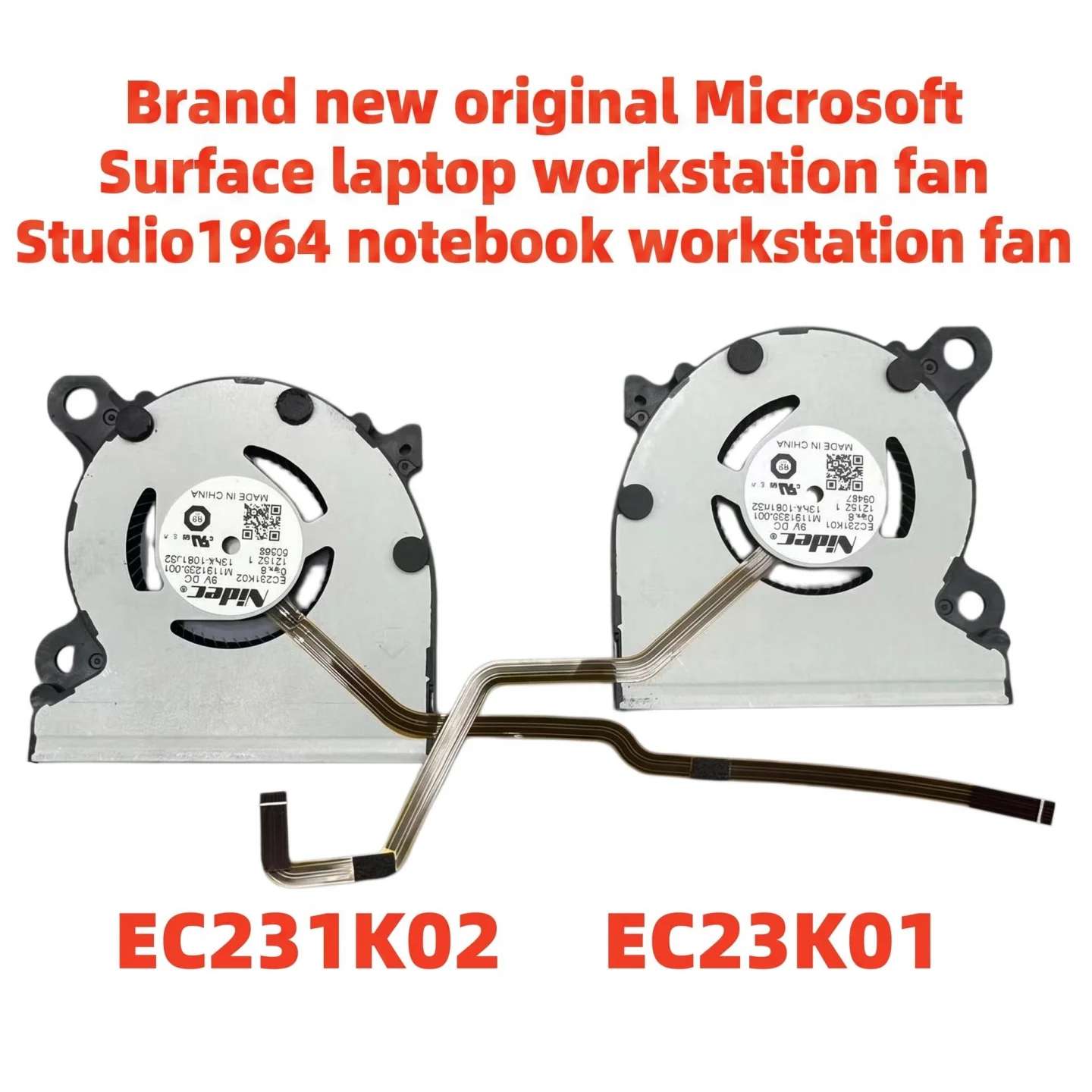 Oryginalny wentylator CPU i GPU Microsoft Surface Laptop Studio 1964 dla EC231K02 EC231K01 — zdjęcie produktu 3