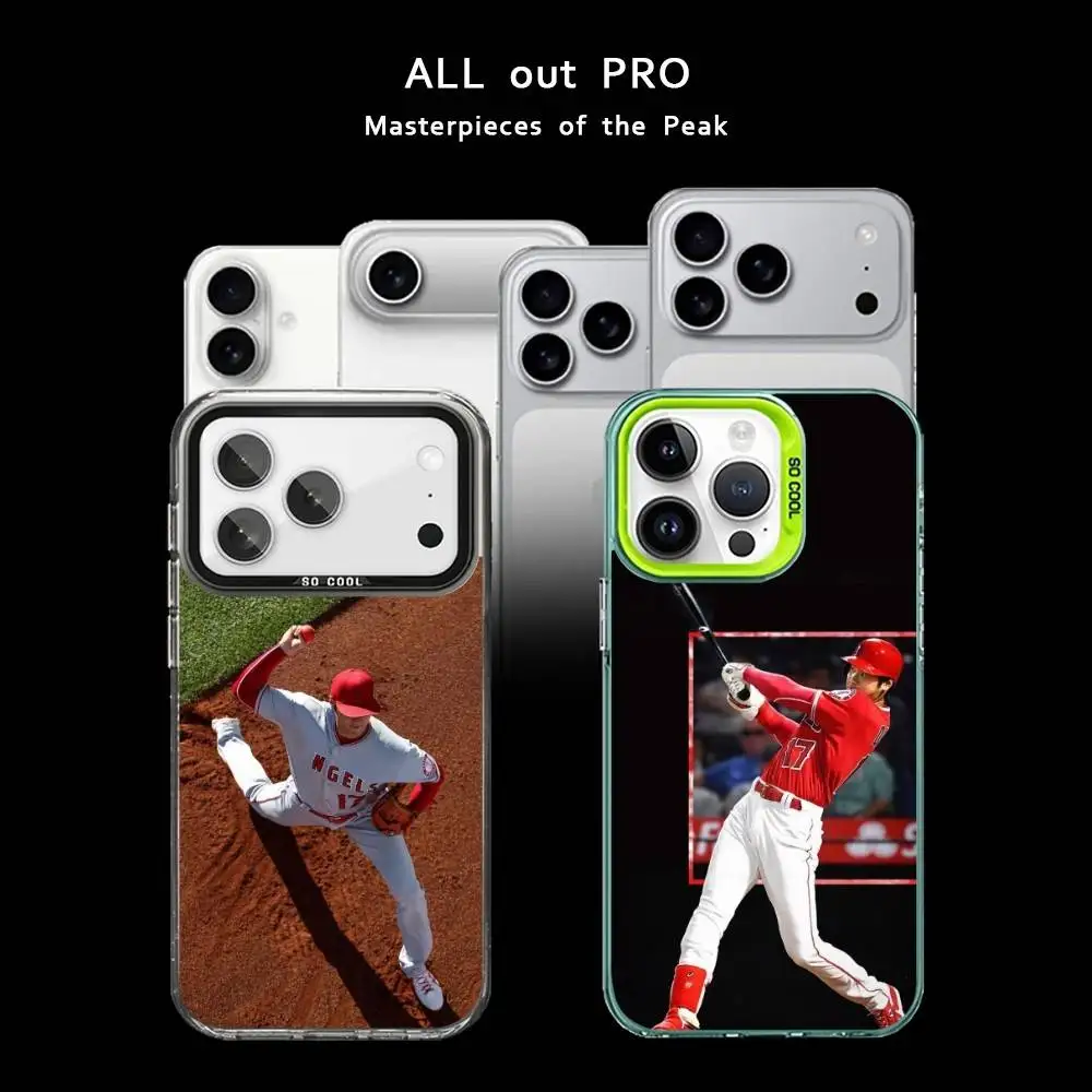 Baseball player S-Shohei Ohtani Phone Case For iPhone17,16,15,14,13,12,11 Pro Max Blcak Matte Shockproof Cover
