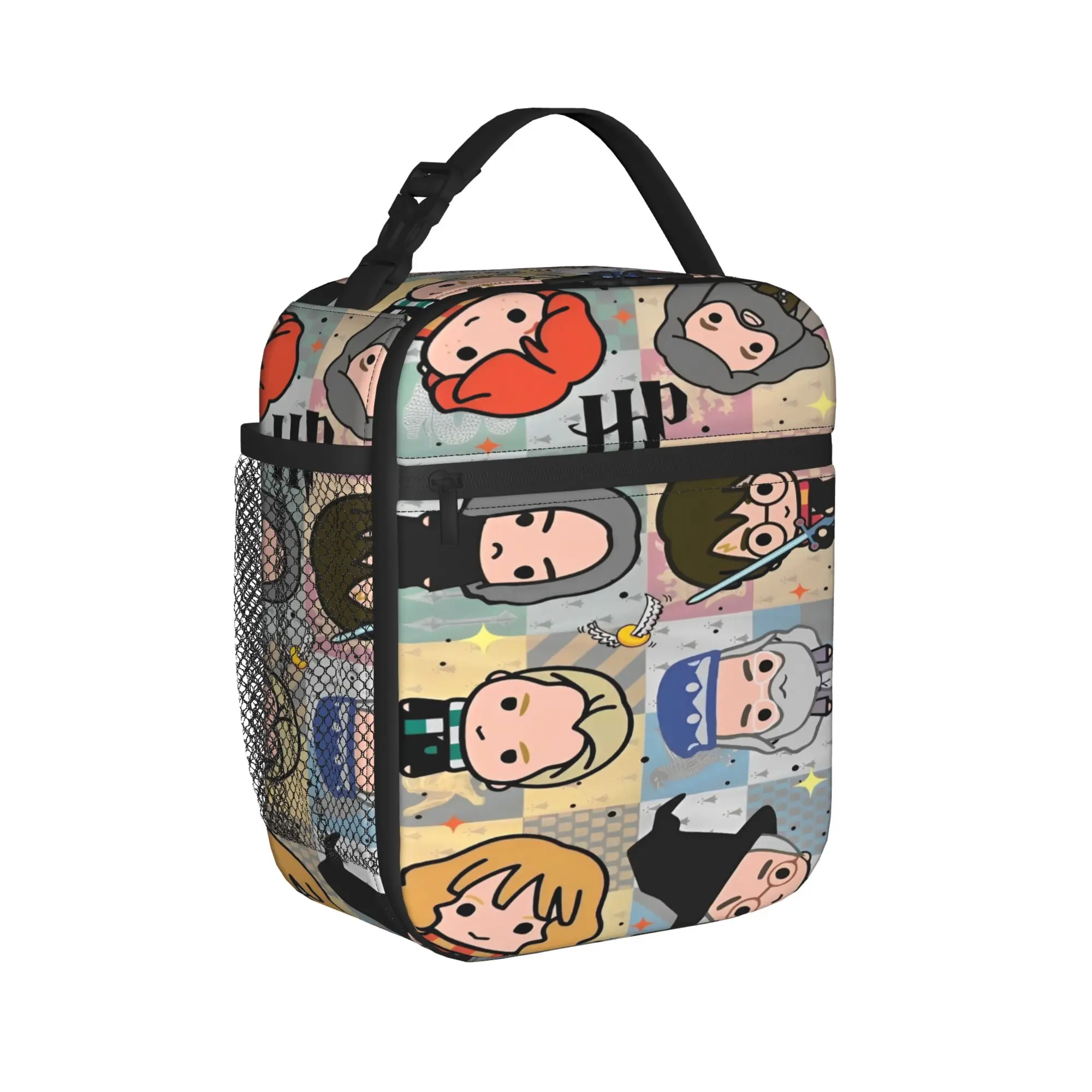 Bolsa Térmica para Almuerzo con Diseño de Harry Potter, Marca H-HP-P, para Picnic, Lonchera Portátil Tipo Bento para Hombres y Mujeres