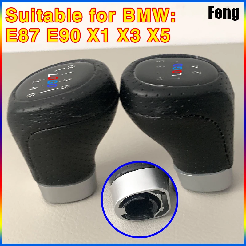 015 Car Gear Shift Knob For BMW 6-speed 5-speed Only For X1 X3 X5 E90 E87 Automobile Gear Lever Head Shifter