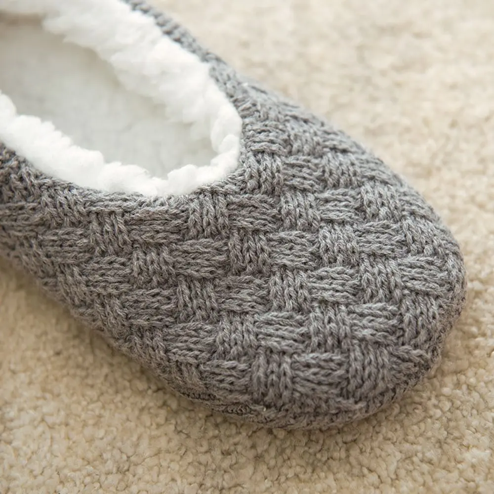 موضة محبوك المرجان جوارب صوف المضادة للانزلاق الدافئة رشاقته أفخم الجوارب الجوارب النساء الرجال النوم الجوارب خريف شتاء #4