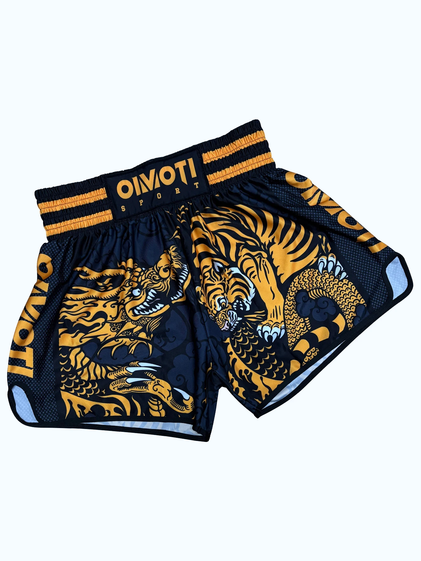 High-Waist Sports Shorts Boxing Fitness Shorts High-Elasticity Breathable Quick-Dry Fabric Sambo Jiu-Jitsu Training Shorts