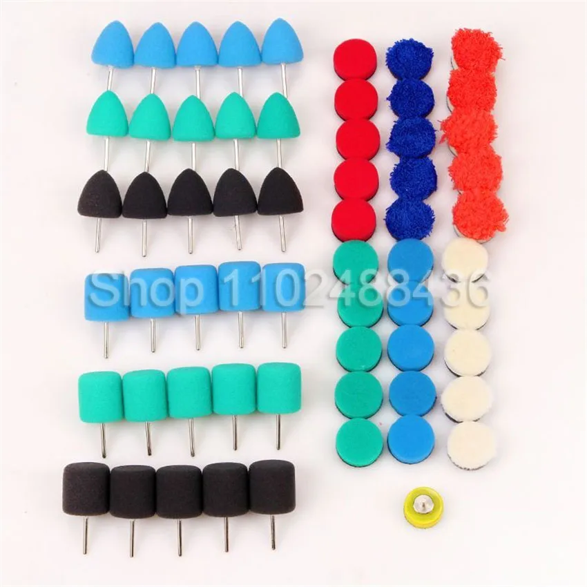 Mini Polishing Pad Car Detailing M14 Drill Polish Pads Sponge Flexible Shaft Buffing Wheels Kit Auto Polisher Machine Set ﻿