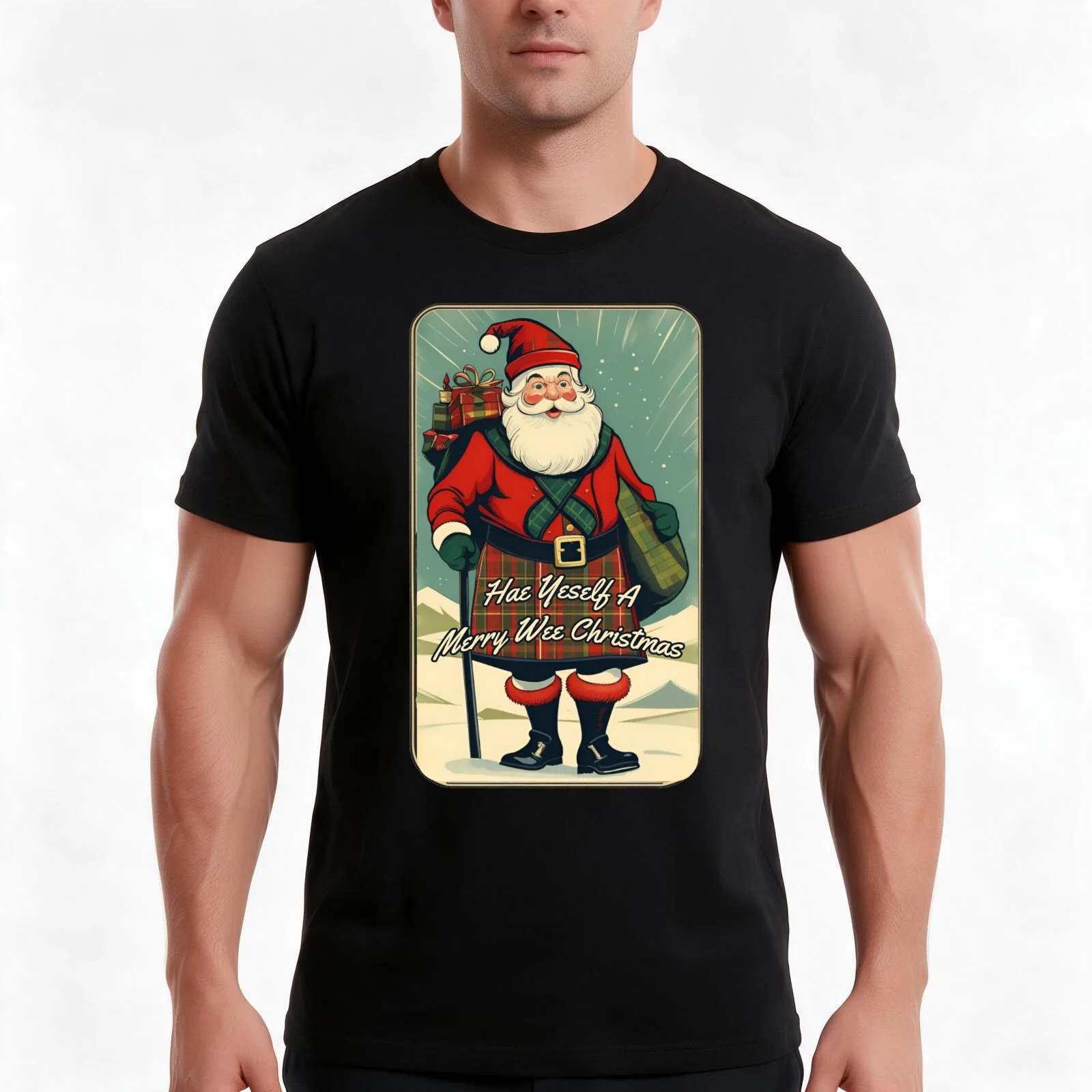 Hae Yeself A Merry Wee Christmas (#05) [Create a set!] T-Shirt, Summer Casual Cotton Tee, Oversized Streetwear Tops, 100% Cotton