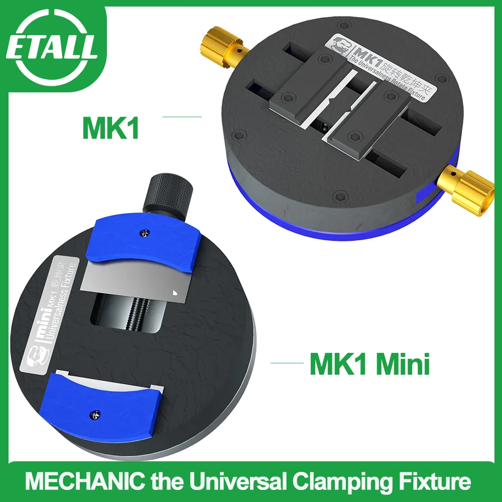 MECHANIC MK1/MK1 Mini Universal Rotary Fixture Mobile Phone Chip Motherboard Clamping Base for BGA Stencil Soldering Tools