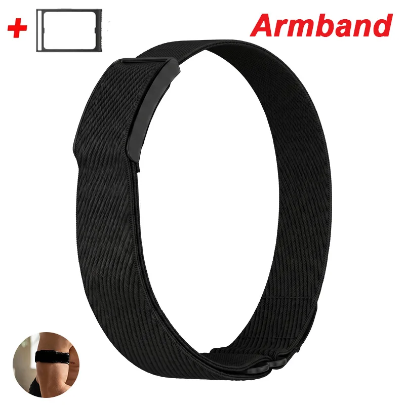 Armband + Adapterrahmen für Amazfit Helio, verstellbares, atmungsaktives Nylon-Sportband für Fitness-Tracker, Schlaufen-Ersatz-Bizepsband