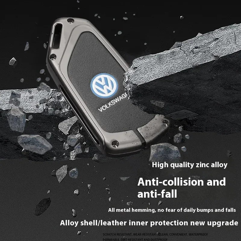 ل Volkswagen VW GTD Magotan Golf 8 MK8 ID.3 ID.4 ID.6 ملحقات السيارة بولي TPU سبائك الزنك حافظة مفاتيح حقيبة مفتاح السيارة سلسلة مفاتيح معدنية قذيفة #4