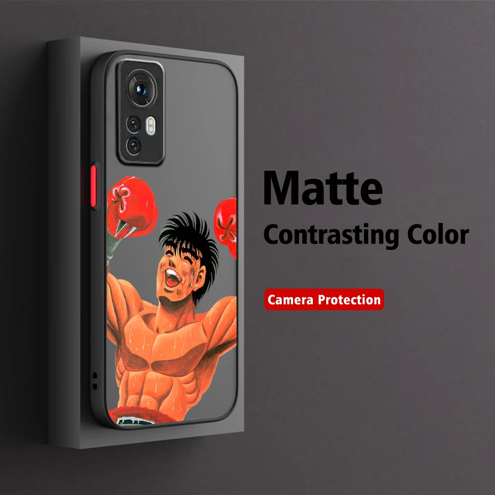 Anime Hajime no Ippo Phone Case For Samsung S24 S23 S22 S21 S20 S10 FE Note20 Note10 Plus Ultra Lite 5G Matte Transparent Cover