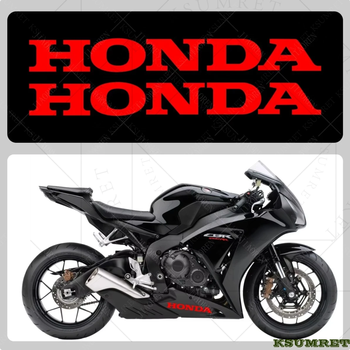 For Honda Sticker Motorcycle Logo Decals